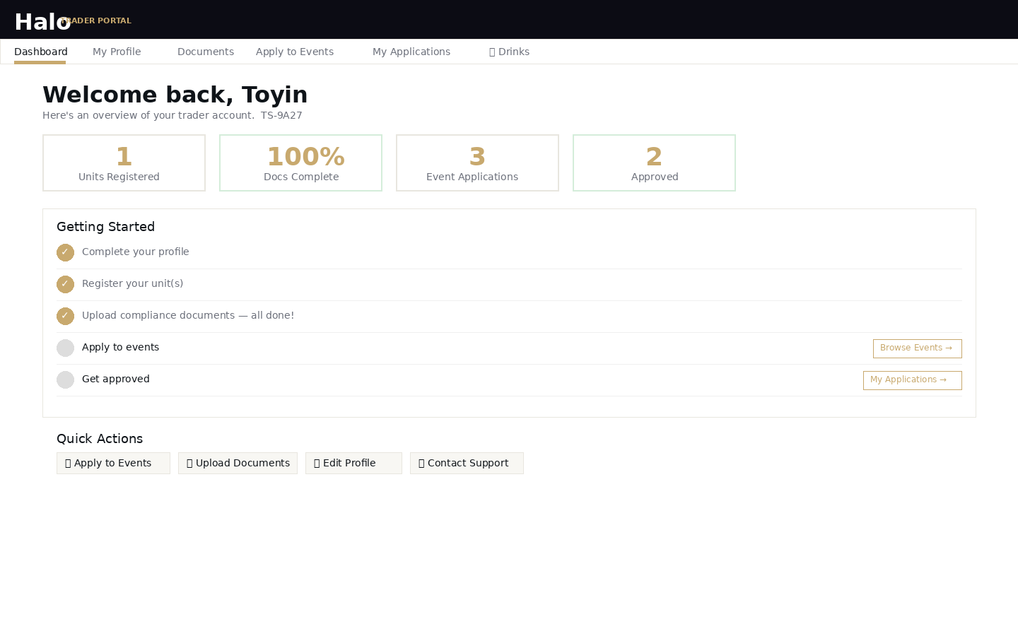 Vendor portal